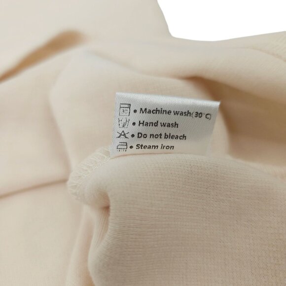 Cream Pullover Top Sweater Women XL NWT Cuffed Long Sleeve Casual Knit Merokeet - Picture 10 of 13